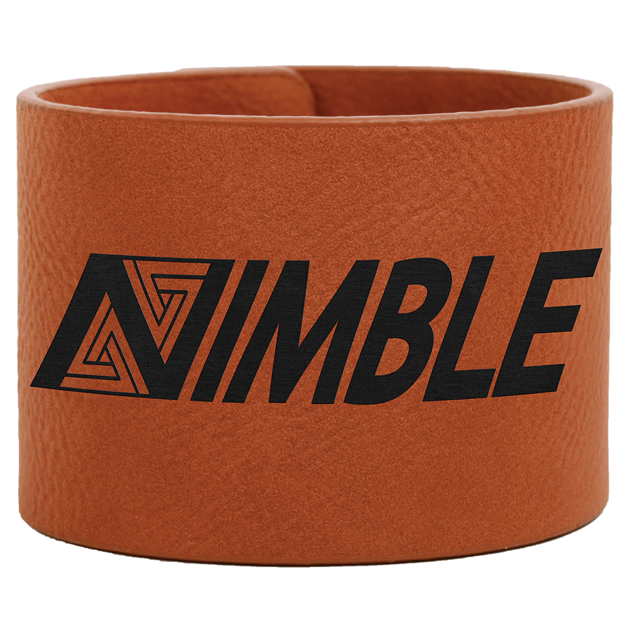 Laserable Leatherette Cuff Bracelet