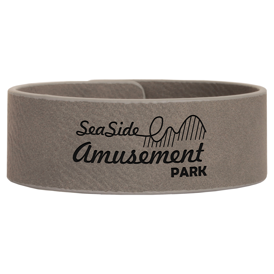 Laserable Leatherette Cuff Bracelet