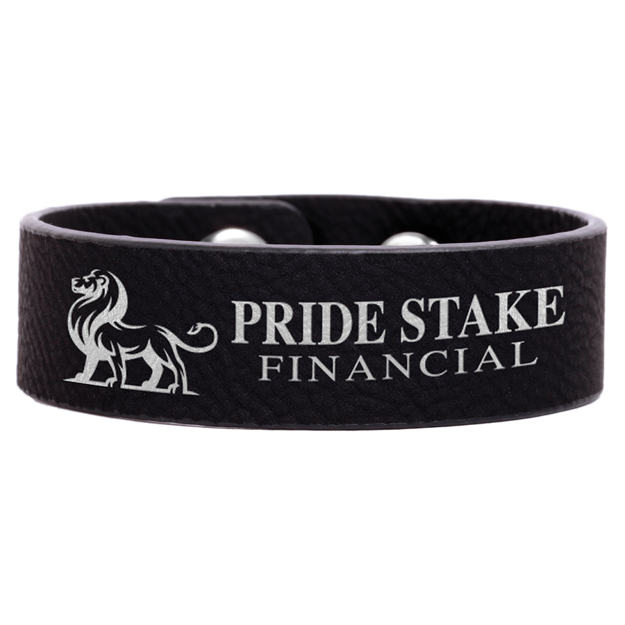 Laserable Leatherette Cuff Bracelet