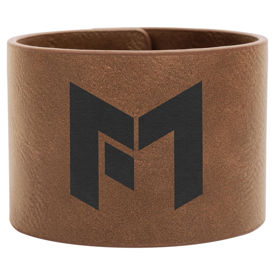 Laserable Leatherette Cuff Bracelet