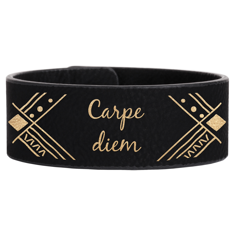 Laserable Leatherette Cuff Bracelet