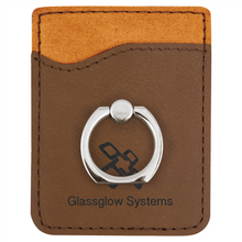 Load image into Gallery viewer, Leatherette Phone Wallet with Ring