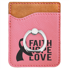 Load image into Gallery viewer, Leatherette Phone Wallet with Ring