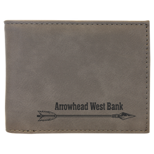 Load image into Gallery viewer, Laserable Leatherette Bi-Fold Wallet w/Flip ID