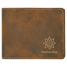 Load image into Gallery viewer, Laserable Leatherette Bi-Fold Wallet w/Flip ID