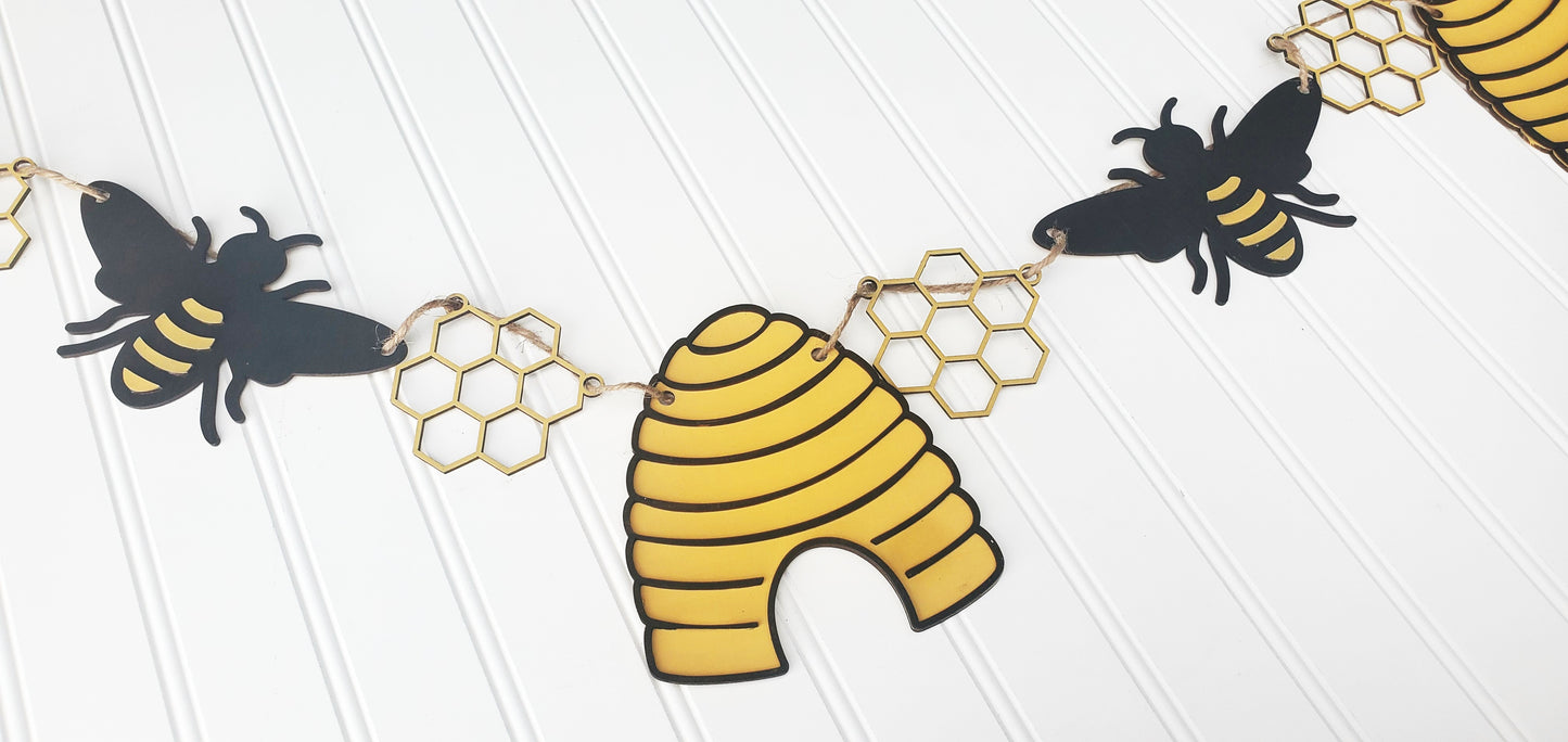 Buzzing bee banner