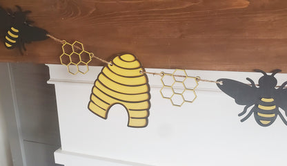 Buzzing bee banner